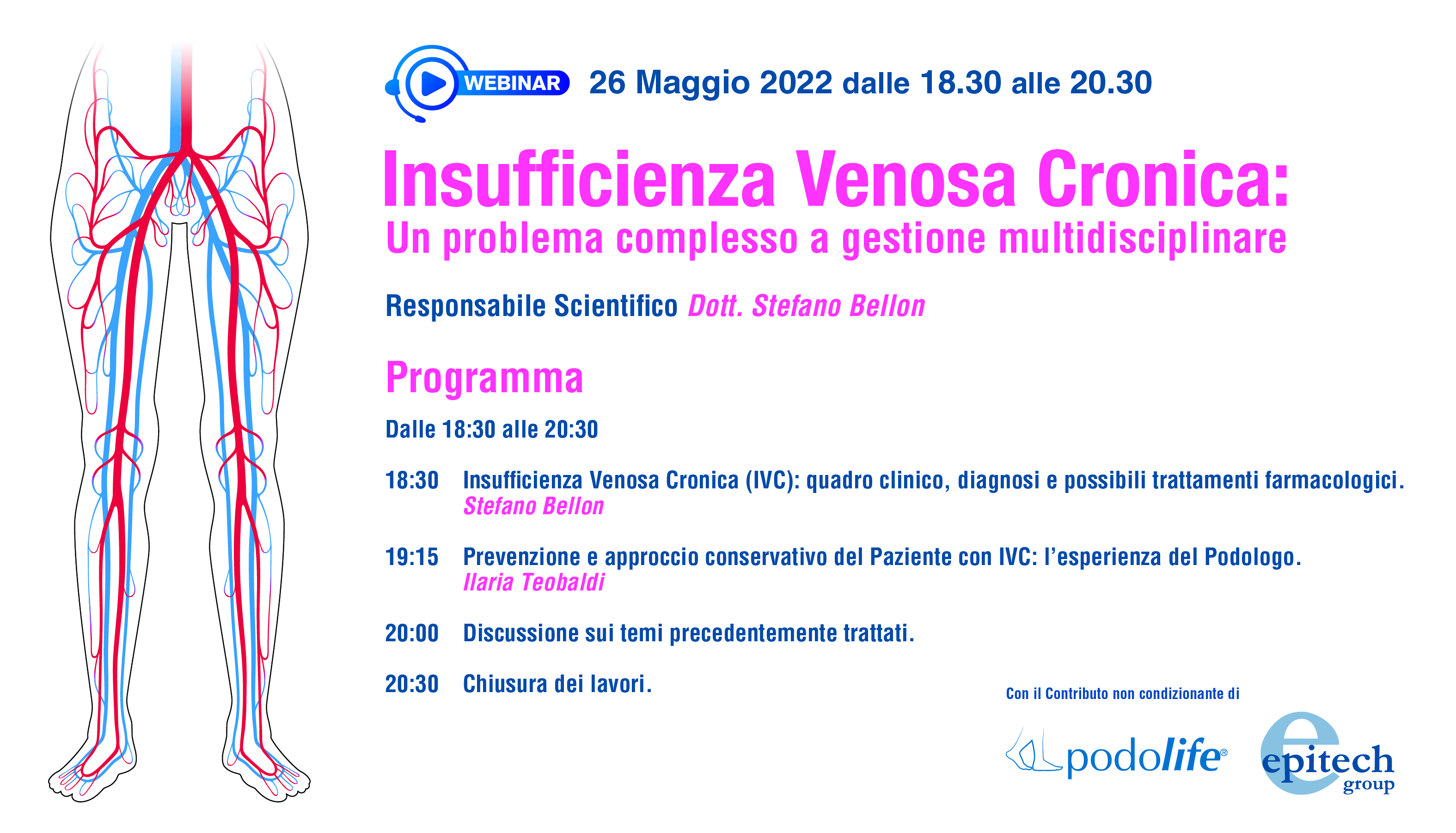 Webinar “Insufficienza Venosa Cronica: un problema complesso a gestione multidisciplinare”