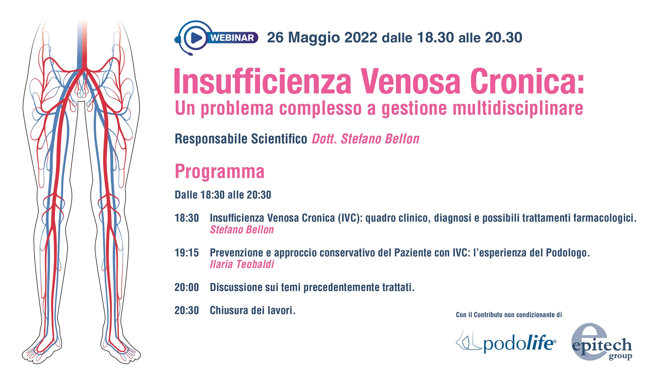 Webinar “Insufficienza Venosa Cronica: un problema complesso a gestione multidisciplinare”